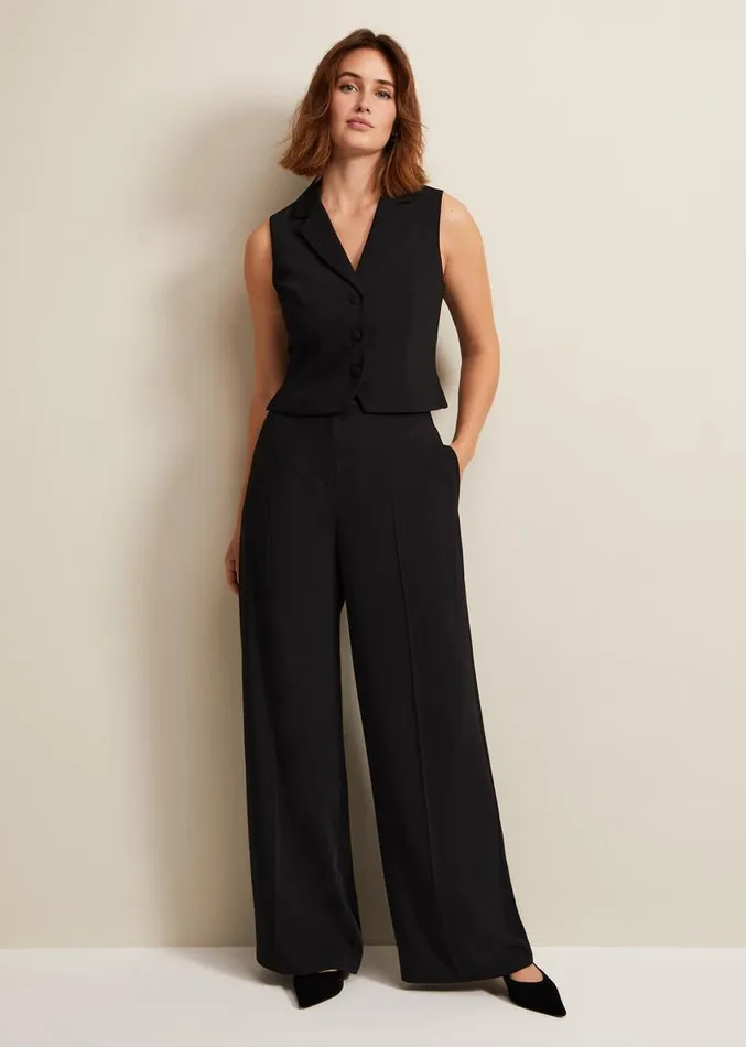 Elandra Tux Waistcoat Black Women Phase Eight Jackets