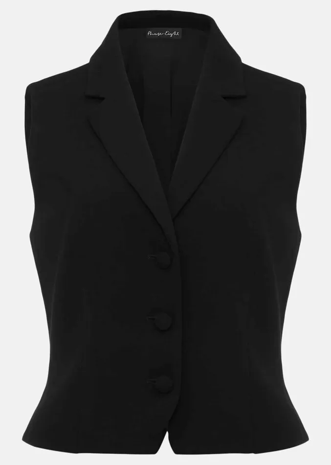 Elandra Tux Waistcoat Black Women Phase Eight Jackets