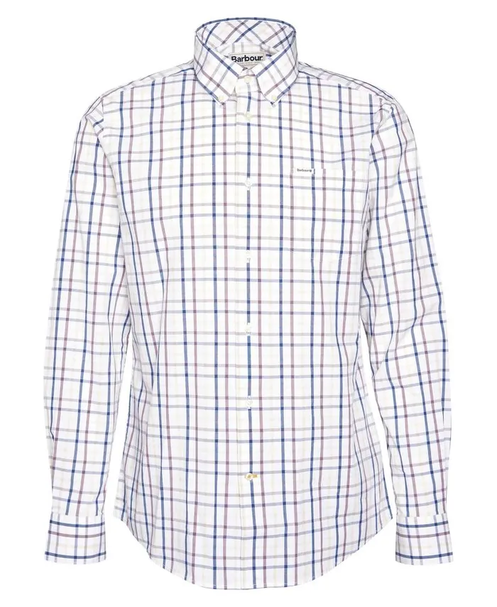Eldon Tailored LongSleeved Shirt Indigo Men Barbour Shirts