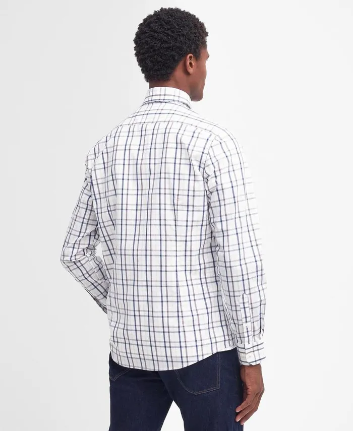 Eldon Tailored LongSleeved Shirt Indigo Men Barbour Shirts