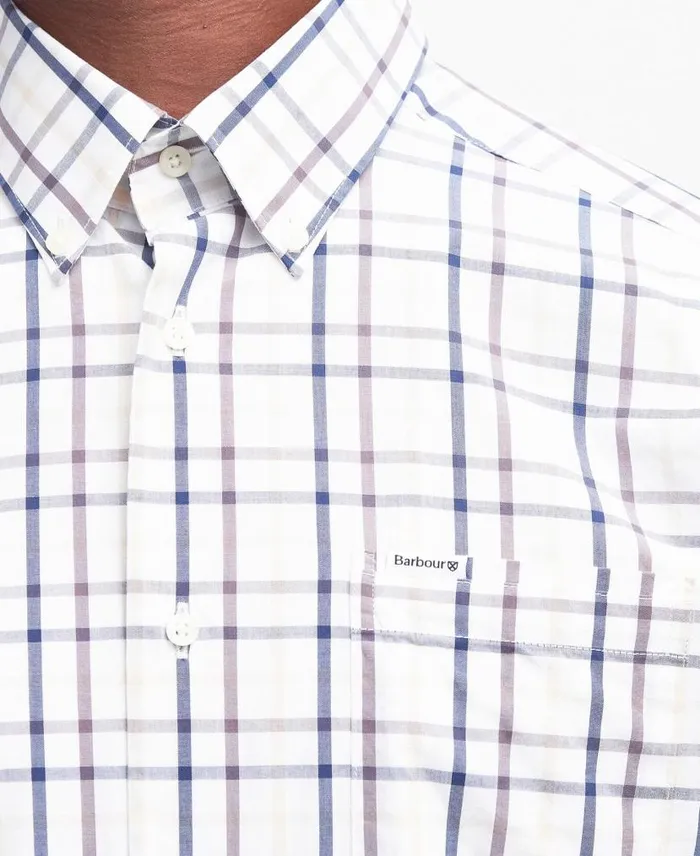 Eldon Tailored LongSleeved Shirt Indigo Men Barbour Shirts