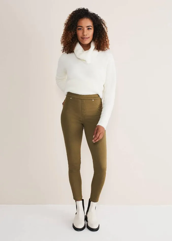 Eliza Jegging Olive Women Phase Eight Trousers