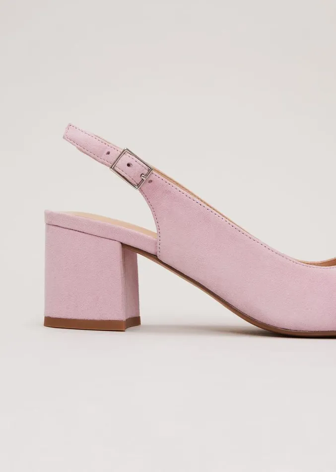 Embellished Block Heel Shoes Pink Women Phase Eight Occasion Shoes