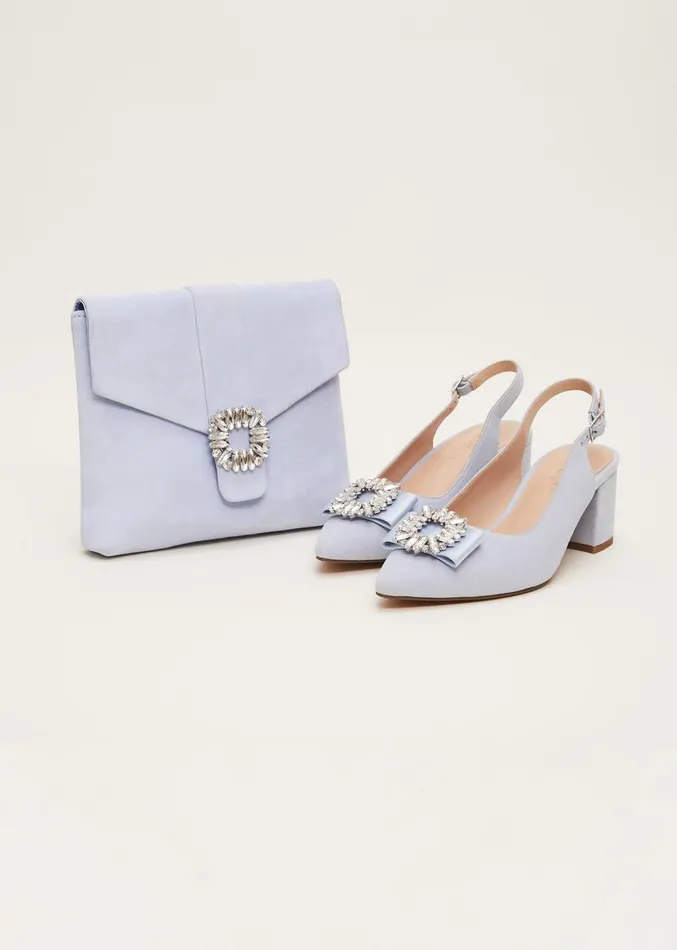 Embellished Clutch Bag Cornflower Women Phase Eight Bags and Clutches