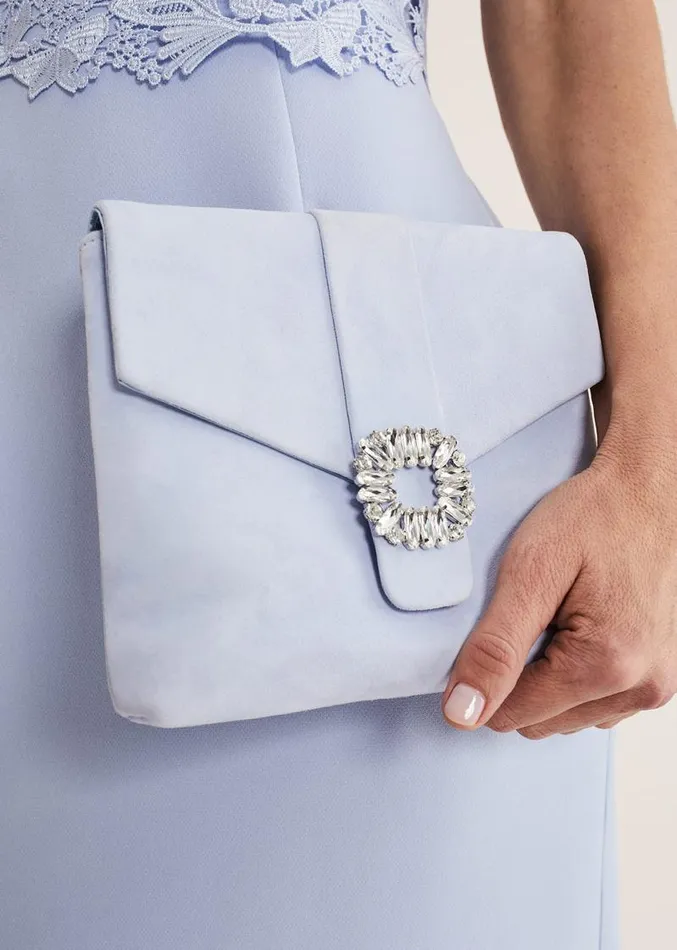 Embellished Clutch Bag Cornflower Women Phase Eight Bags and Clutches