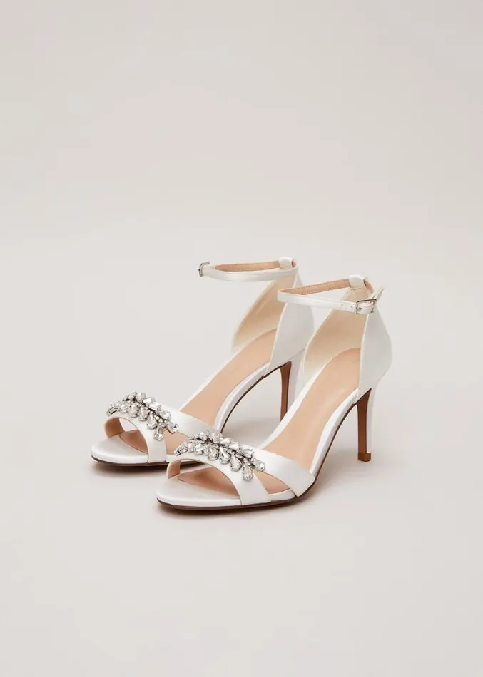 Embellished Sandals Ivory Women Phase Eight Occasion Shoes