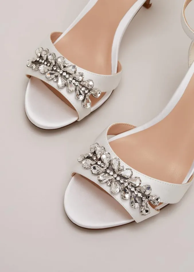 Embellished Sandals Ivory Women Phase Eight Occasion Shoes