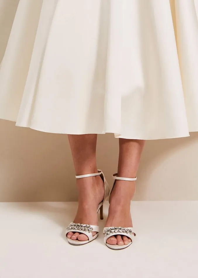 Embellished Sandals Ivory Women Phase Eight Occasion Shoes