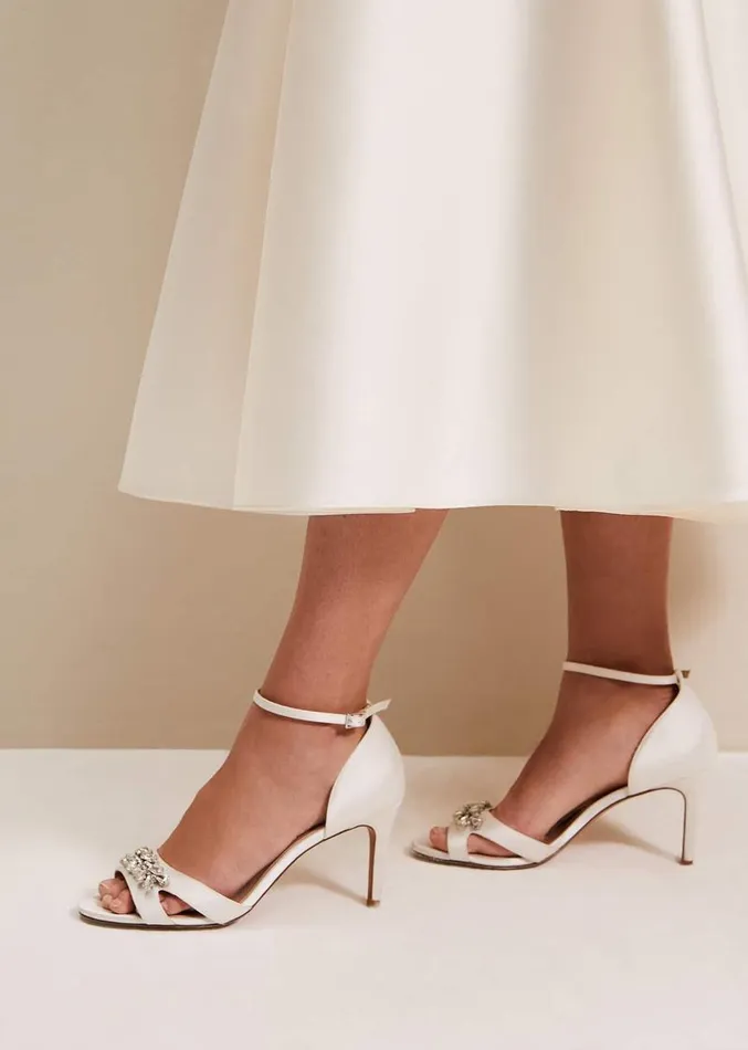 Embellished Sandals Ivory Women Phase Eight Occasion Shoes