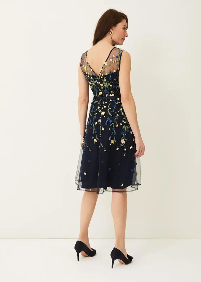 Esmeralda Embroidered Fit and Flare Dress Navymulti Women Phase Eight Dresses Esmeralda Embroidered Fit and Flare Dress Navymulti Women Phase Eight Dresses