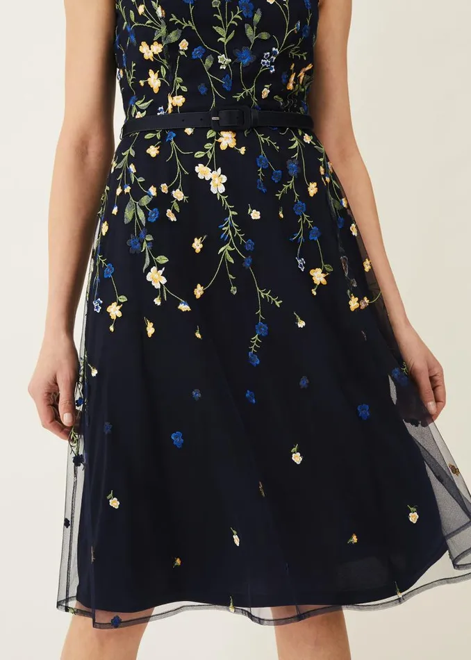 Esmeralda Embroidered Fit and Flare Dress Navymulti Women Phase Eight Dresses Esmeralda Embroidered Fit and Flare Dress Navymulti Women Phase Eight Dresses