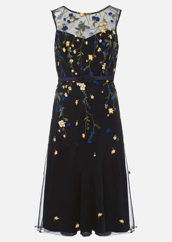 Esmeralda Embroidered Fit and Flare Dress Navymulti Women Phase Eight Dresses Esmeralda Embroidered Fit and Flare Dress Navymulti Women Phase Eight Dresses