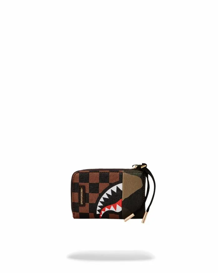 EXTERIOR GOLD ZIP POCKET SHARKS IN PARIS WALLET Bags SPRAYGROUND