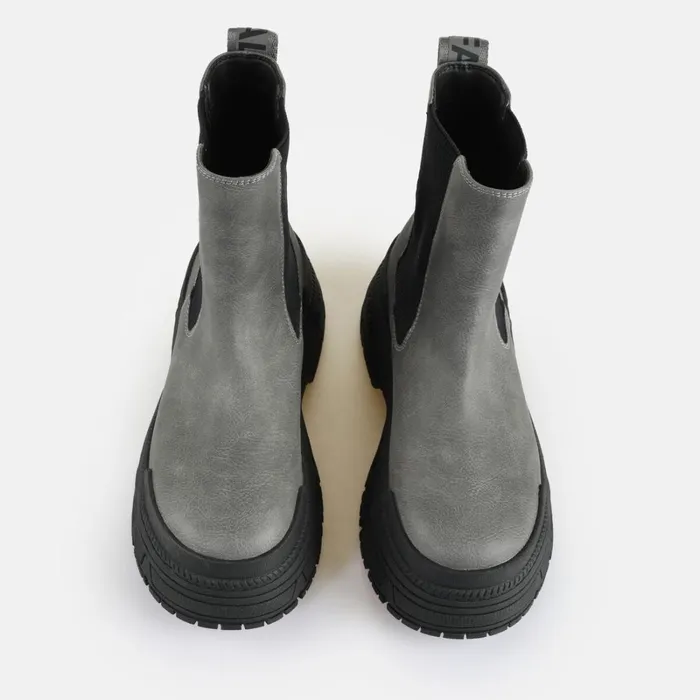 Fusion Chelsea Greyblack Buffalo Boots and AnkleBoots Fusion Chelsea Greyblack Buffalo Boots and AnkleBoots
