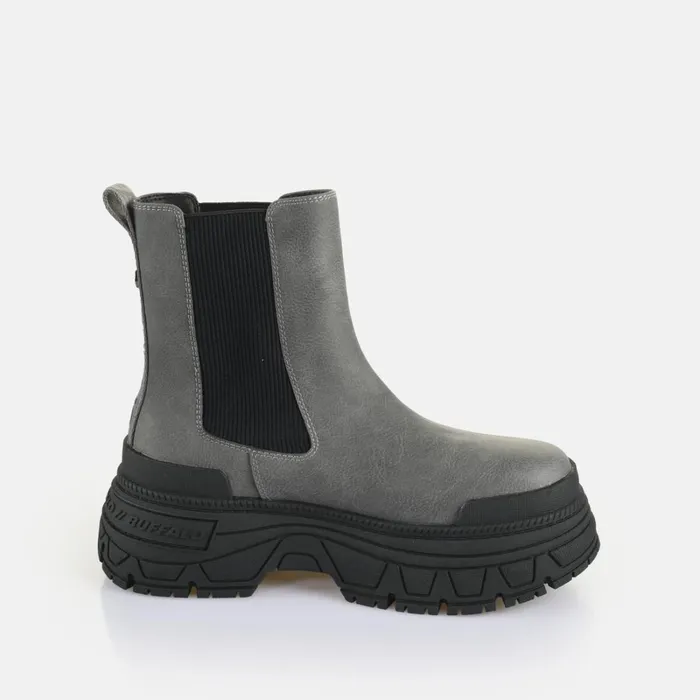 Fusion Chelsea Greyblack Buffalo Boots and AnkleBoots Fusion Chelsea Greyblack Buffalo Boots and AnkleBoots