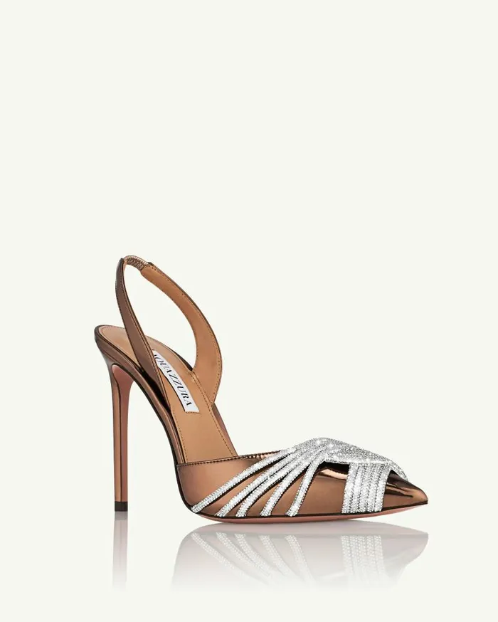 Gatsby Sling 105 Brown Women Aquazzura Essentials