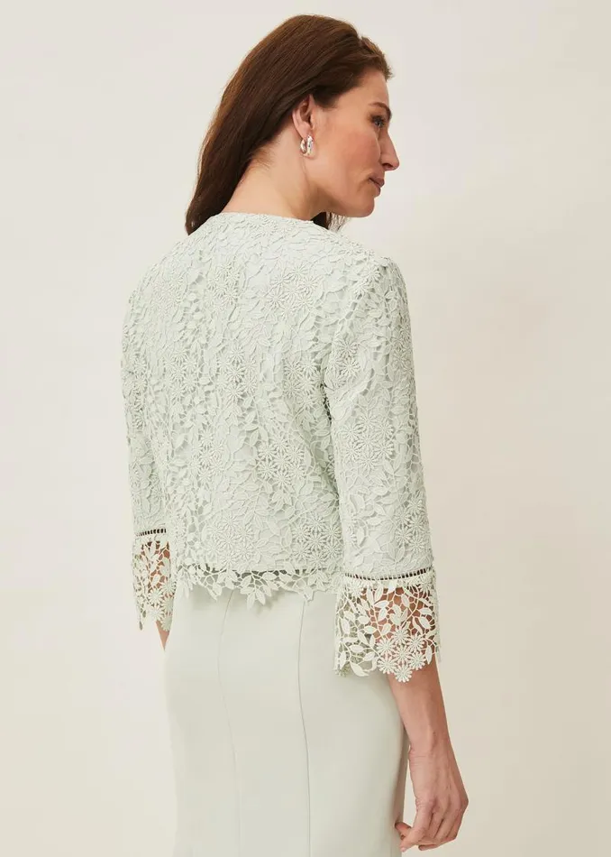 Georgia Lace Jacket Spearmint Women Phase Eight Jackets