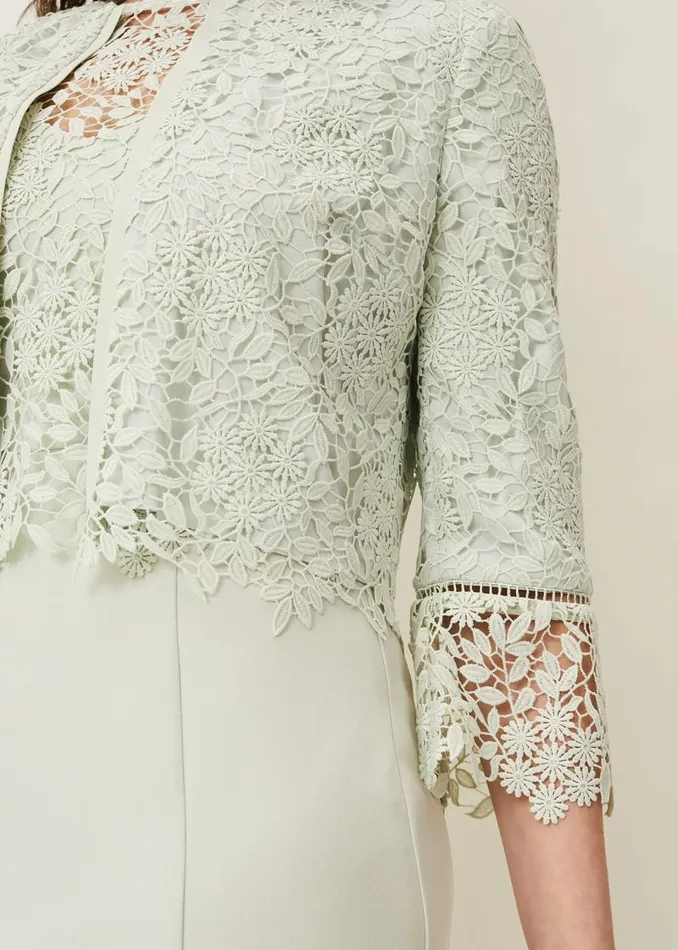 Georgia Lace Jacket Spearmint Women Phase Eight Jackets