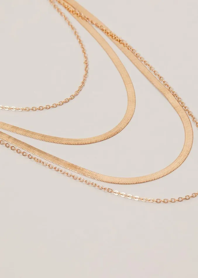 Gold Layered Necklace Gold Women Phase Eight Jewellery