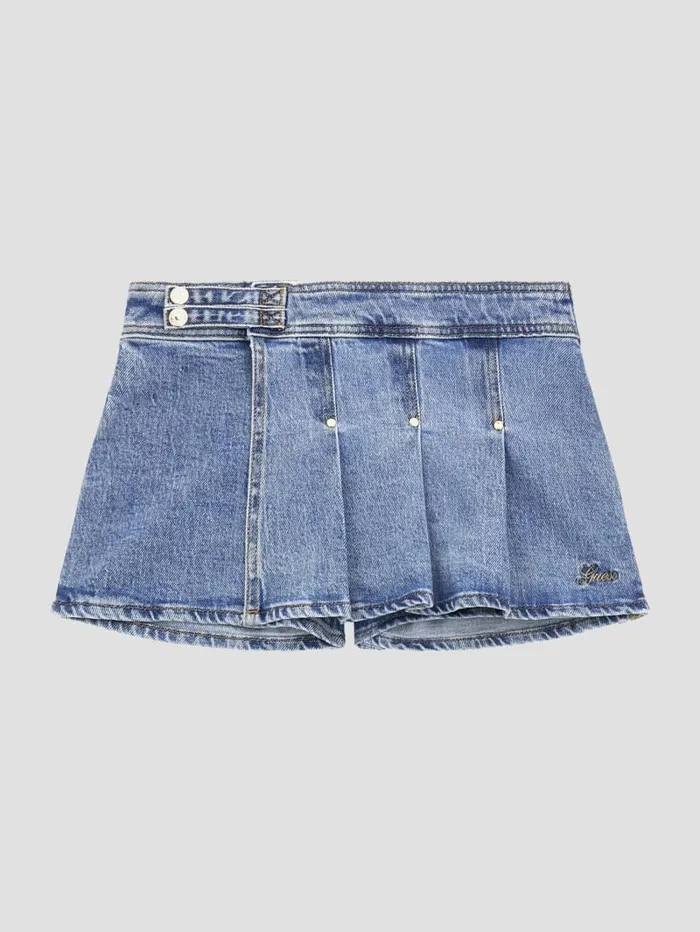 GUESS Big Girl 7 14 Denim Skort 716 Blue 8211 Kids