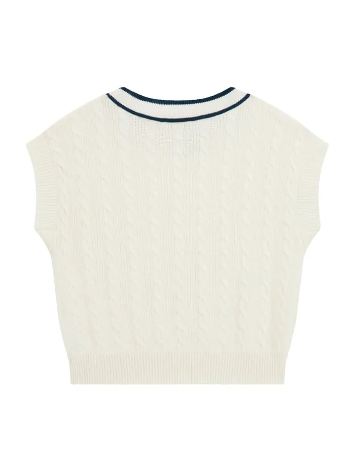 GUESS Big Girl 7 14 Sweater Vest 716 White 8211 Kids