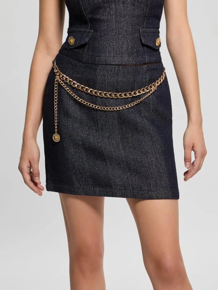GUESS Bottoms Chane Denim Skirt Blue 8211 Women