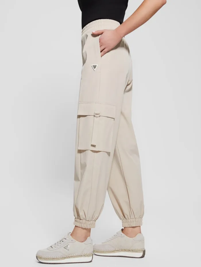 GUESS Bottoms Eco Aurlie Cargo Pants Beige 8211 Women
