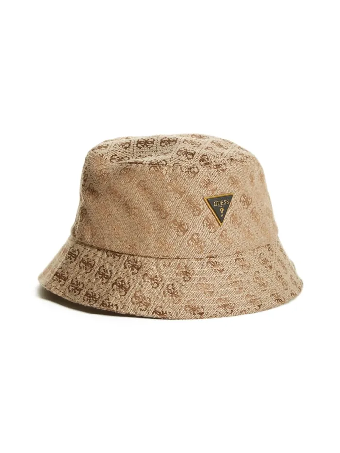 GUESS Hats and Scarves Vezzola Logo Bucket Hat Beige 8211 Men GUESS Hats and Scarves Vezzola Logo Bucket Hat Beige 8211 Men