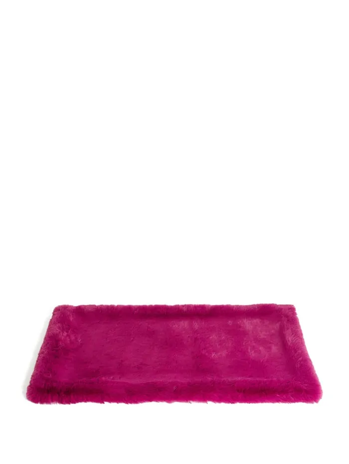 GUESS Home FauxFur Pet Carpet Yellow 8211 Women