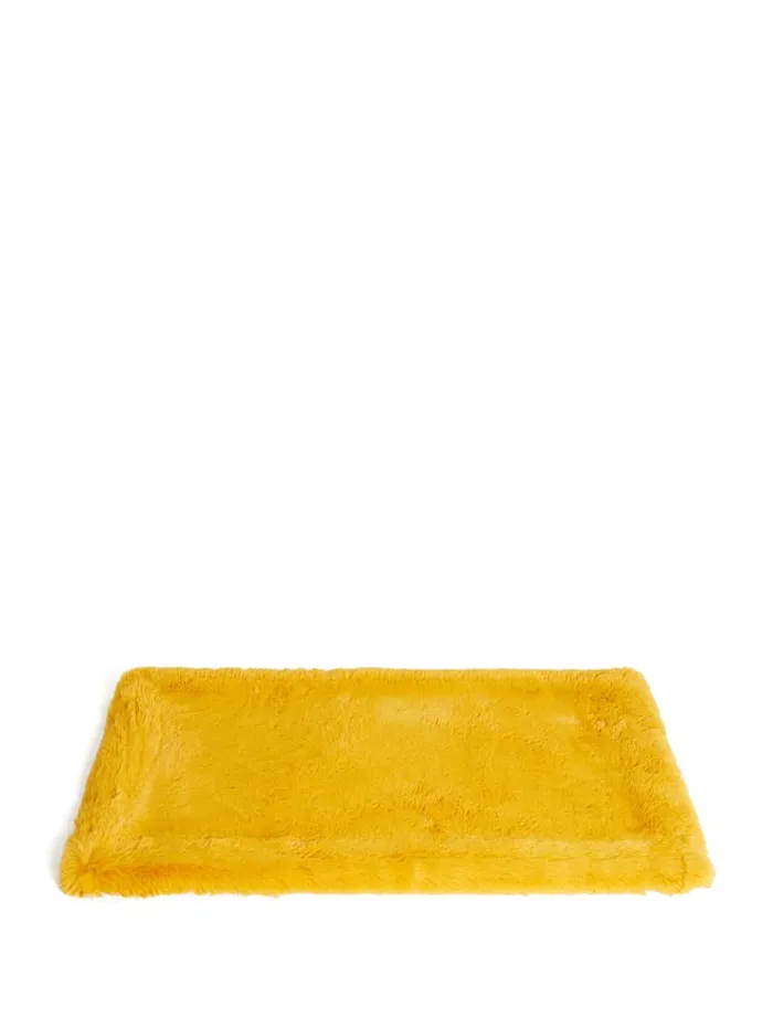 GUESS Home FauxFur Pet Carpet Yellow 8211 Women