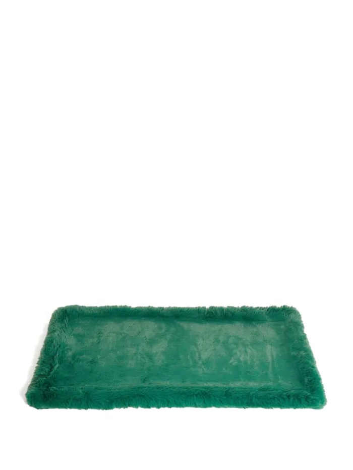GUESS Home FauxFur Pet Carpet Yellow 8211 Women