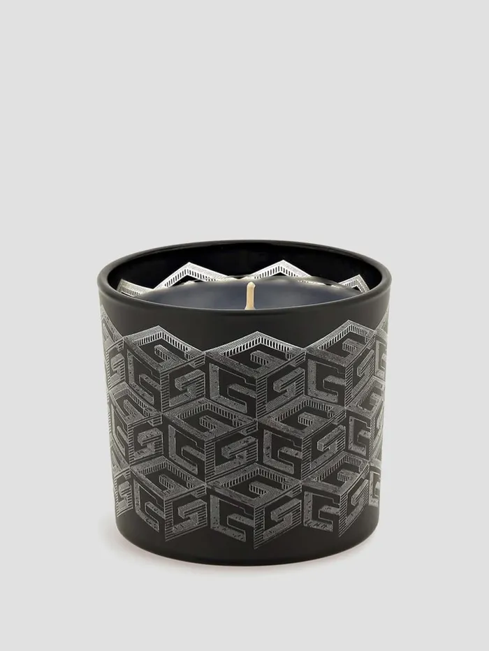 GUESS Home LaserCut G Cube Candle Orange 8211 Women