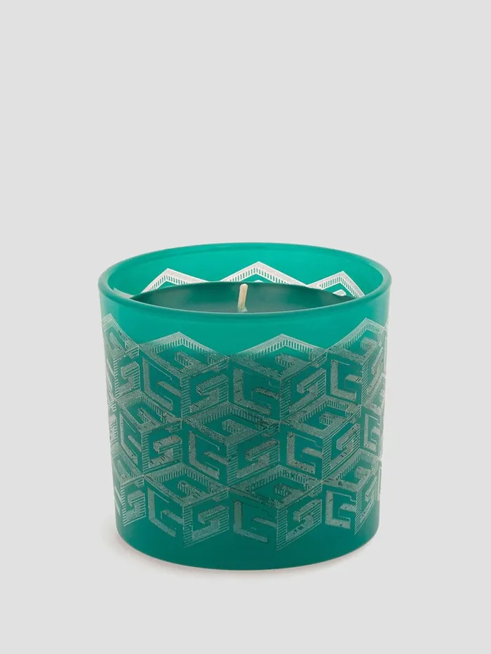 GUESS Home LaserCut G Cube Candle Orange 8211 Women