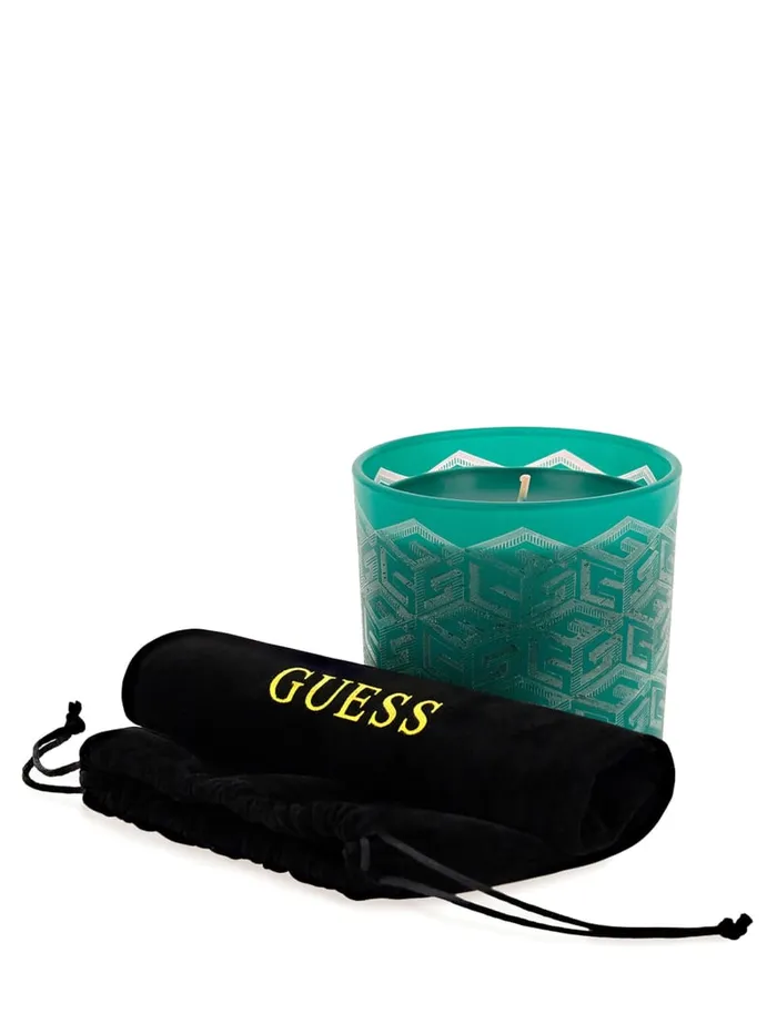 GUESS Home LaserCut G Cube Candle Orange 8211 Women