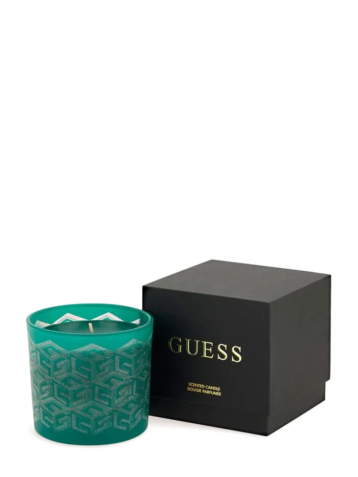 GUESS Home LaserCut G Cube Candle Orange 8211 Women