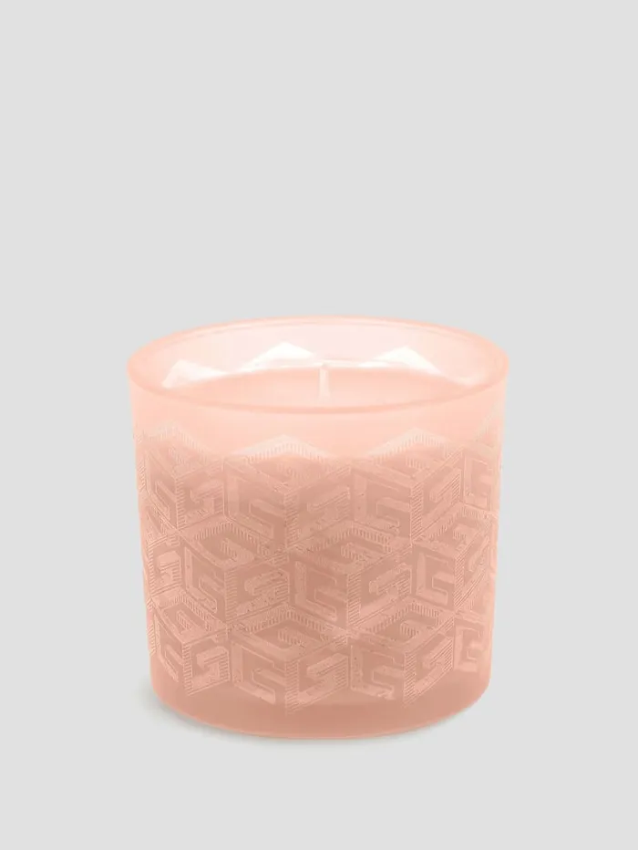 GUESS Home LaserCut G Cube Candle Orange 8211 Women