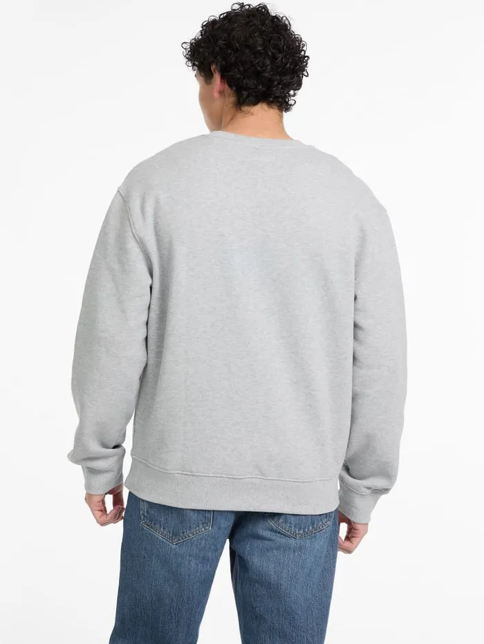 GUESS Hoodies and Sweaters Authentic Logo Crewneck Sweatshirt Black 8211 Men