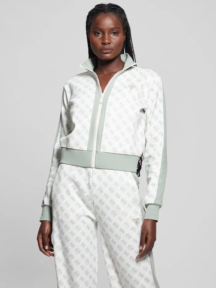 GUESS Jackets and Coats Eco Ela Quattro G Crop Jacket Green 8211 Women