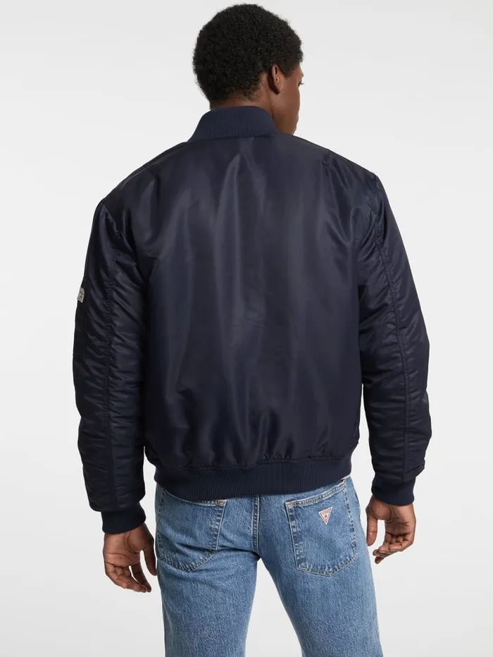 GUESS Jackets and Coats Eco Flight Jacket Black 8211 Men