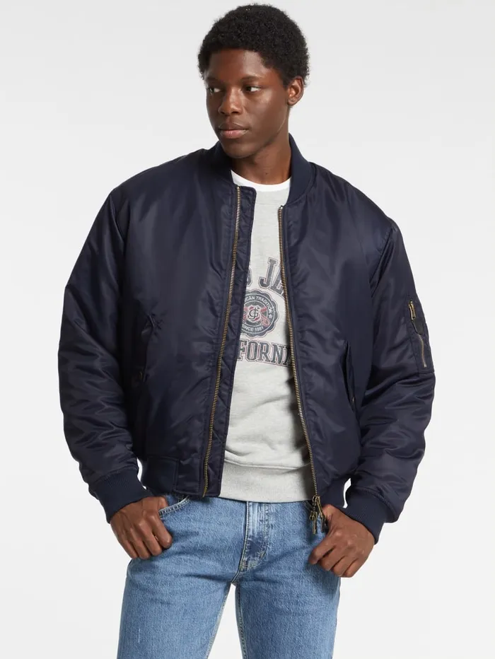 GUESS Jackets and Coats Eco Flight Jacket Black 8211 Men