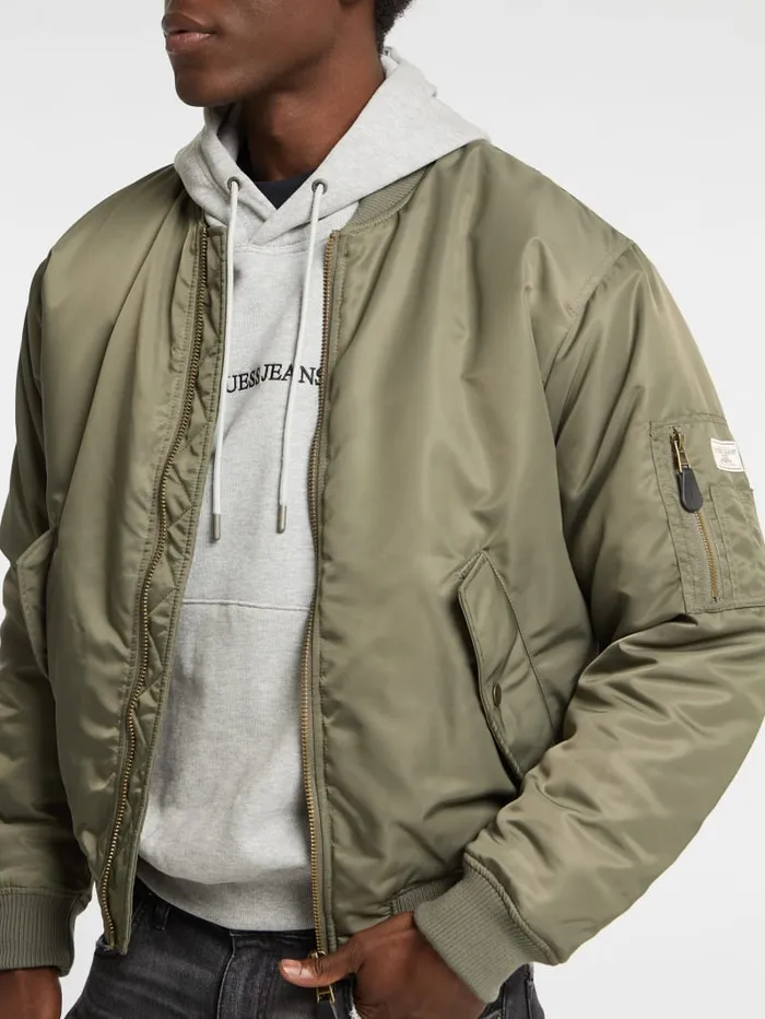 GUESS Jackets and Coats Eco Flight Jacket Black 8211 Men