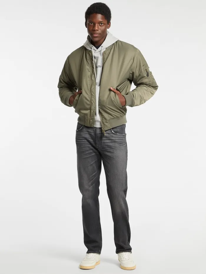 GUESS Jackets and Coats Eco Flight Jacket Black 8211 Men