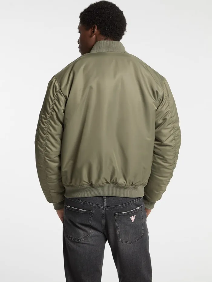 GUESS Jackets and Coats Eco Flight Jacket Black 8211 Men