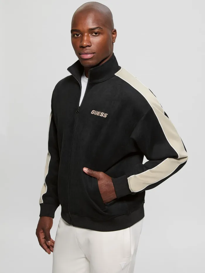 GUESS Jackets and Coats Eco Mojo FullZip Sweatshirt Black 8211 Men