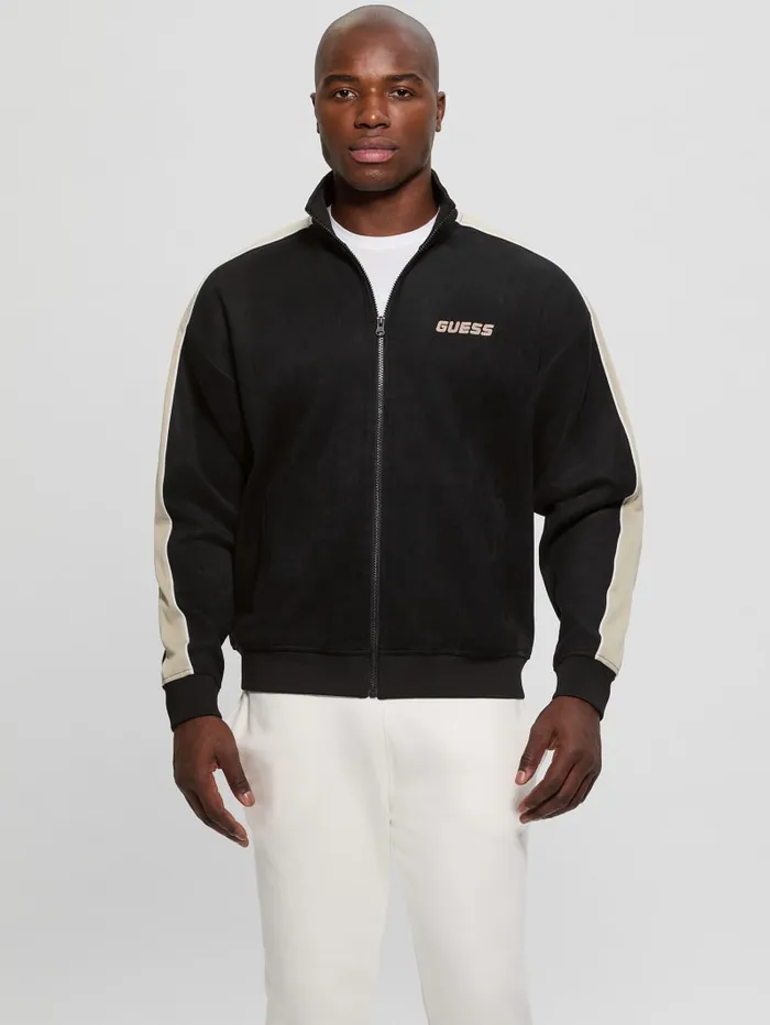 GUESS Jackets and Coats Eco Mojo FullZip Sweatshirt Black 8211 Men