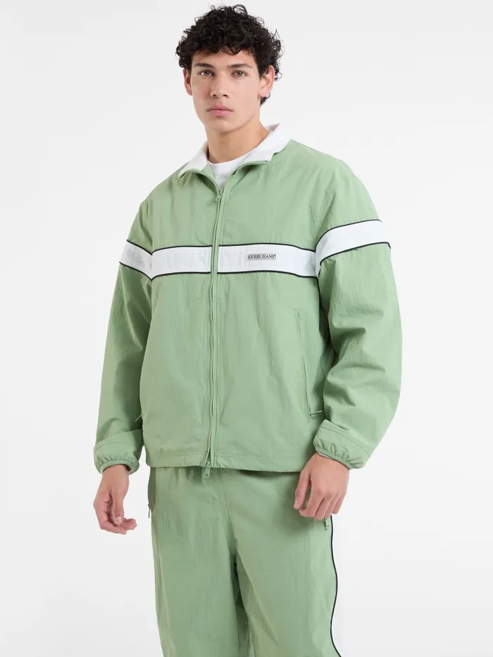 GUESS Jackets and Coats Eco Windbreaker Jacket Green 8211 Men