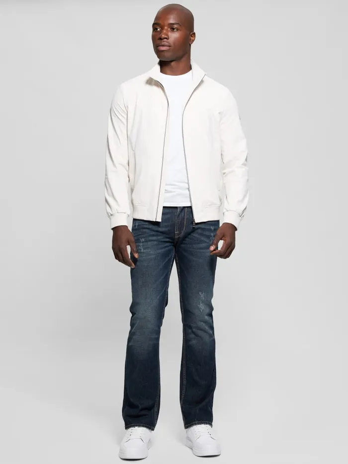 GUESS Jackets and Coats Eco Woven Packable Jacket White 8211 Men
