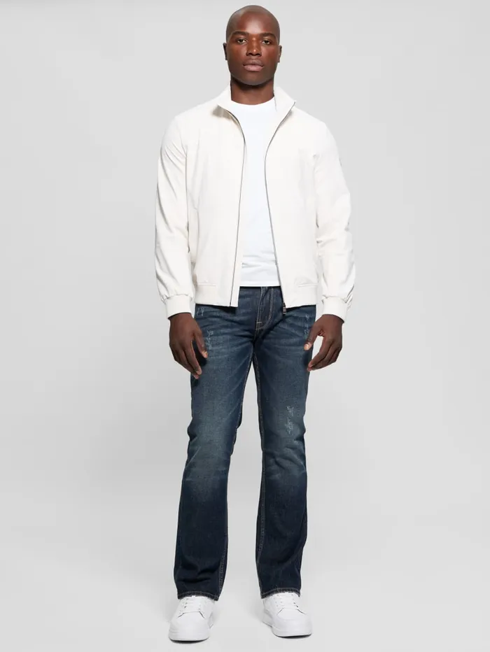 GUESS Jackets and Coats Eco Woven Packable Jacket White 8211 Men