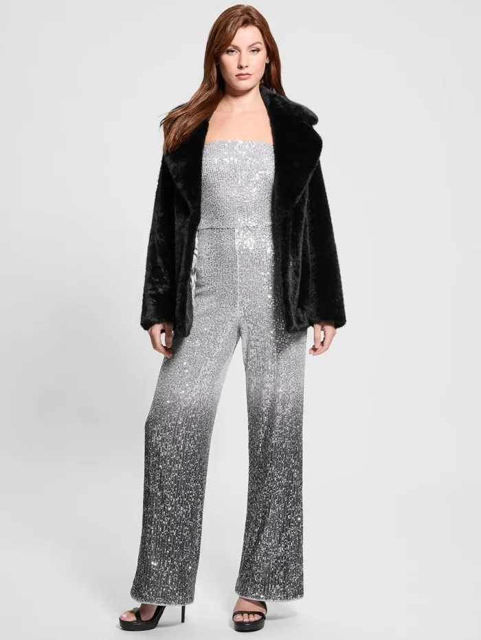 GUESS Jackets and Coats Filomena FauxFur Jacket Black 8211 Women