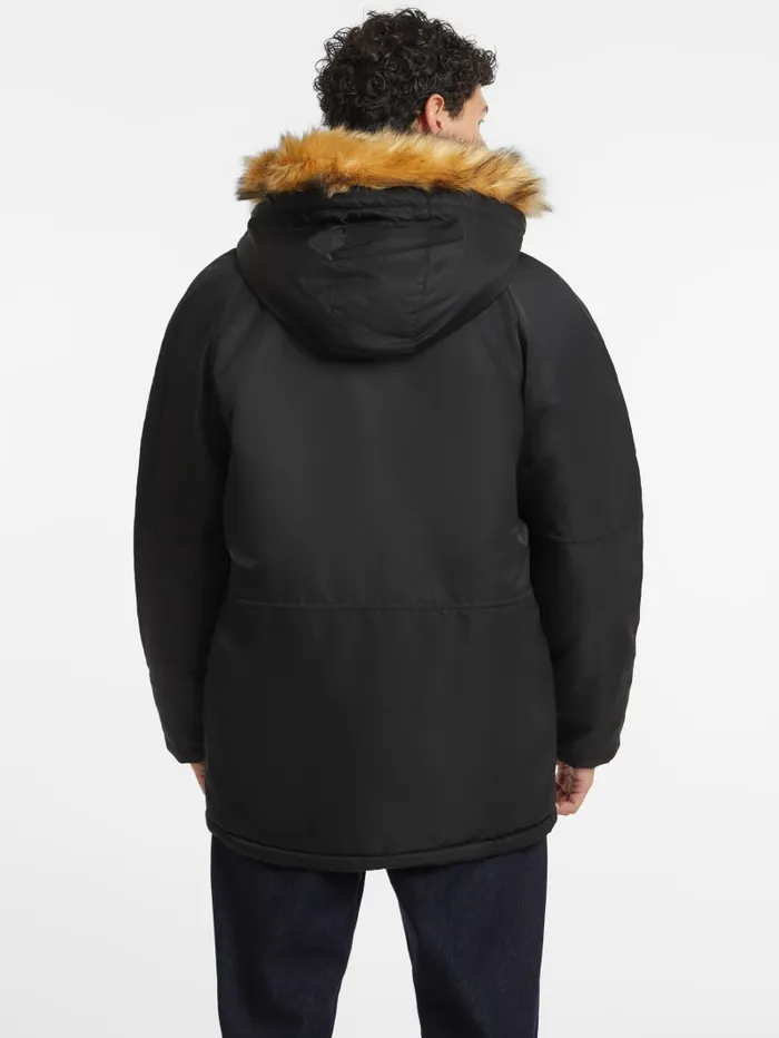 GUESS Jackets and Coats Hooded Nylon Parka Green 8211 Men